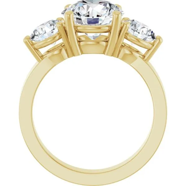 Three-Stone Engagement Ring Image 2 Arezzo Jewelers Elmwood Park, IL