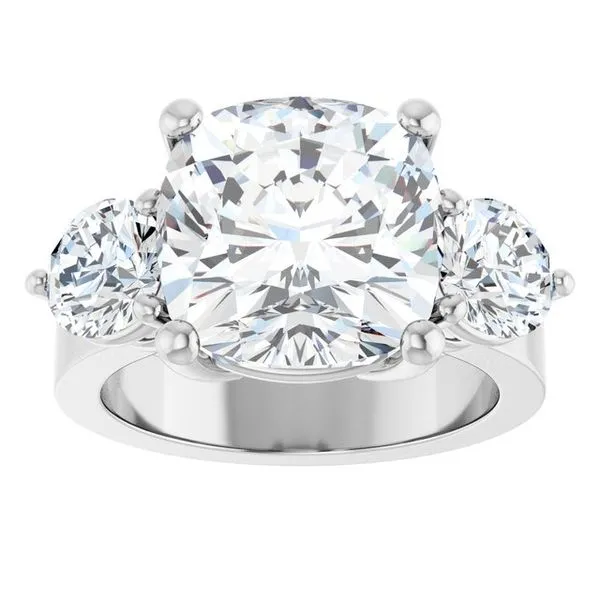 Three-Stone Engagement Ring Image 3 The Ring Austin Round Rock, TX