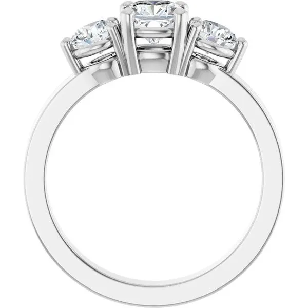 Three-Stone Engagement Ring Image 2 Arezzo Jewelers Elmwood Park, IL