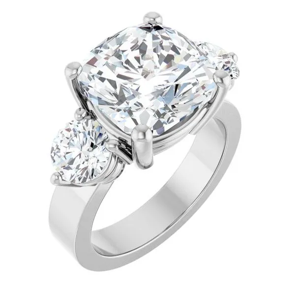 Three-Stone Engagement Ring Northwood Jewelers Northwood, OH