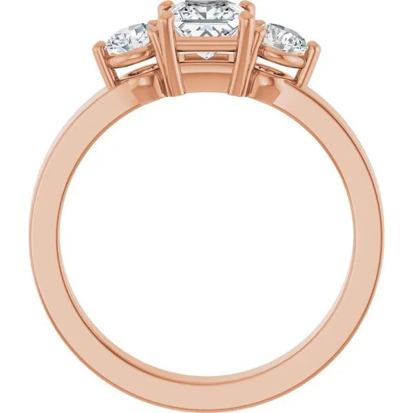 Three-Stone Engagement Ring Image 2 Jimmy Smith Jewelers Decatur, AL