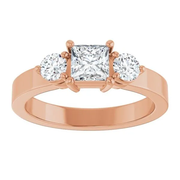 Three-Stone Engagement Ring Image 3 Jimmy Smith Jewelers Decatur, AL