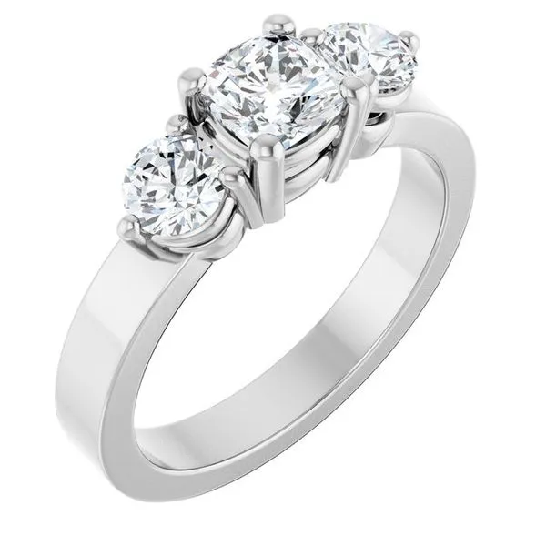 Three-Stone Engagement Ring Arezzo Jewelers Elmwood Park, IL