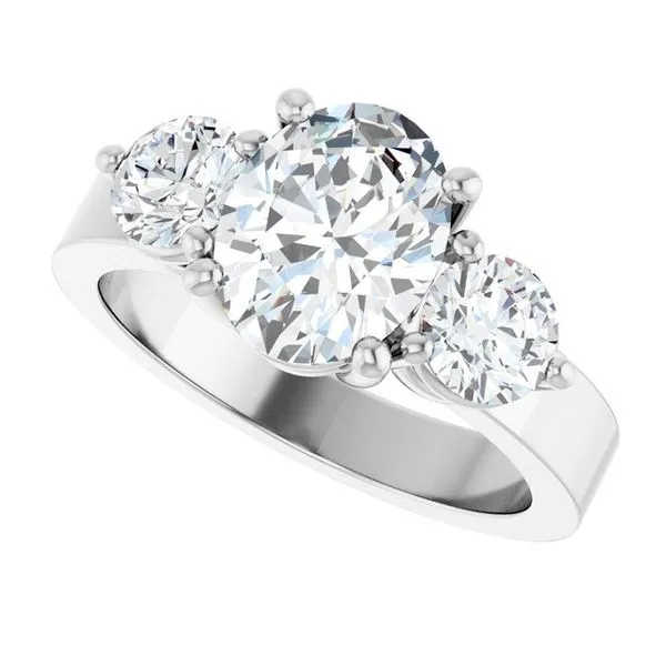 Three-Stone Engagement Ring Image 5 The Ring Austin Round Rock, TX