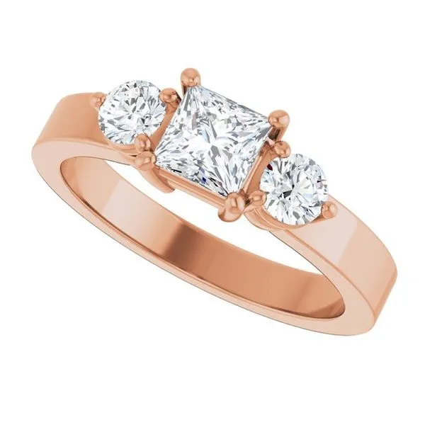 Three-Stone Engagement Ring Image 5 Jimmy Smith Jewelers Decatur, AL