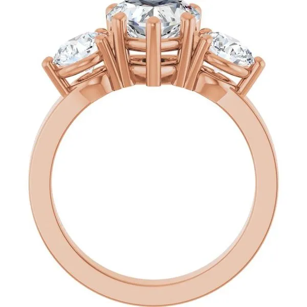 Three-Stone Engagement Ring Image 2 Northwood Jewelers Northwood, OH