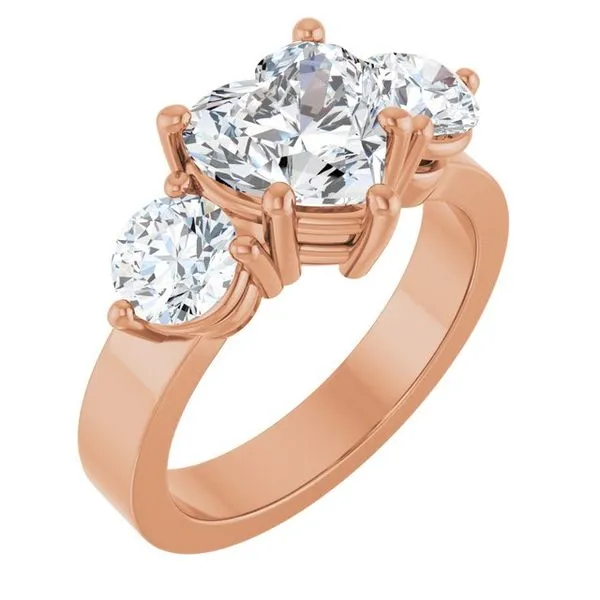 Three-Stone Engagement Ring The Ring Austin Round Rock, TX