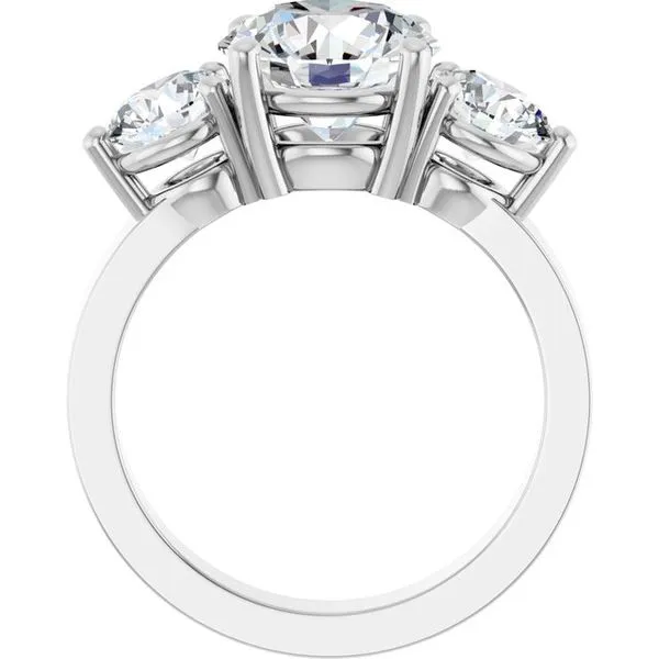 Three-Stone Engagement Ring Image 2 Clater Jewelers Louisville, KY
