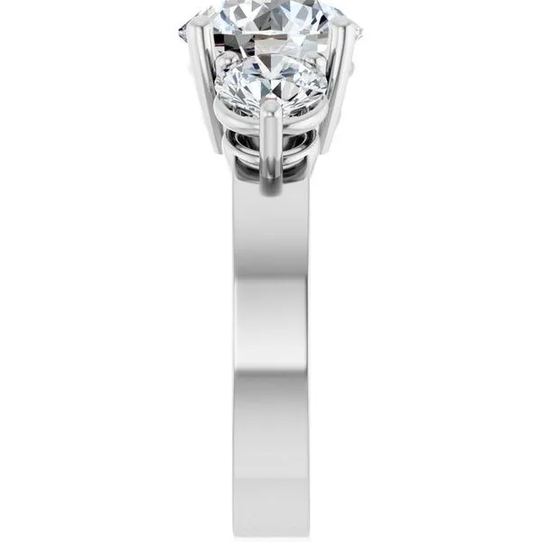 Three-Stone Engagement Ring Image 4 Clater Jewelers Louisville, KY