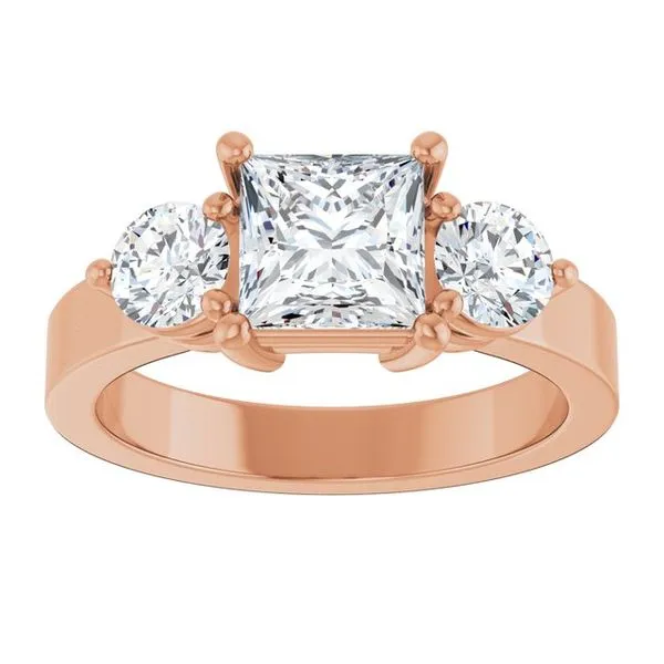 Three-Stone Engagement Ring Image 3 Austin's Fine Diamonds & Jewelry Lyndhurst, NJ