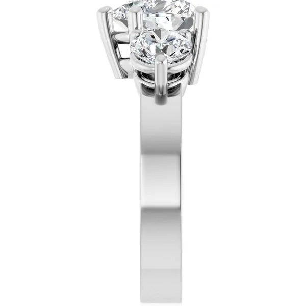 Three-Stone Engagement Ring Image 4 Northwood Jewelers Northwood, OH