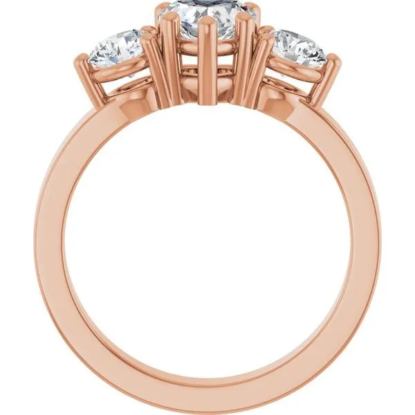 Three-Stone Engagement Ring Image 2 Shipley's Fine Jewelry Hampstead, MD