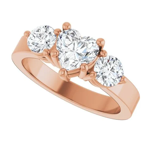 Three-Stone Engagement Ring Image 5 Shipley's Fine Jewelry Hampstead, MD