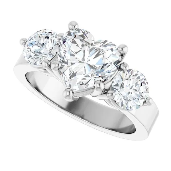 Three-Stone Engagement Ring Image 5 Austin's Fine Diamonds & Jewelry Lyndhurst, NJ