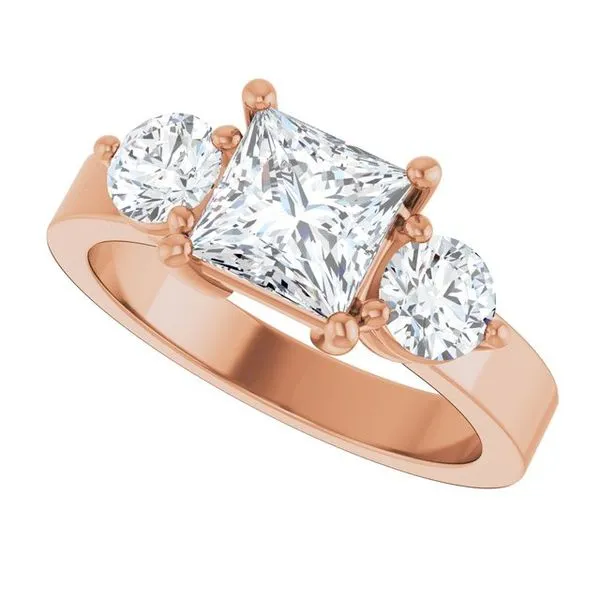 Three-Stone Engagement Ring Image 5 Shipley's Fine Jewelry Hampstead, MD