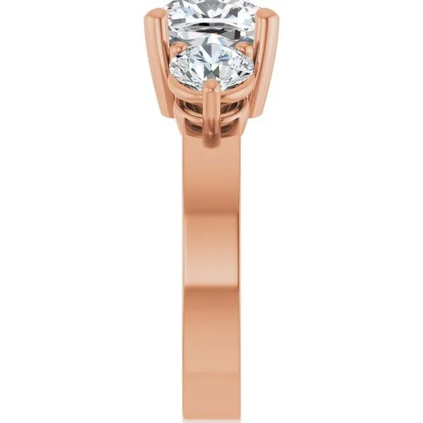 Three-Stone Engagement Ring Image 4 Clater Jewelers Louisville, KY