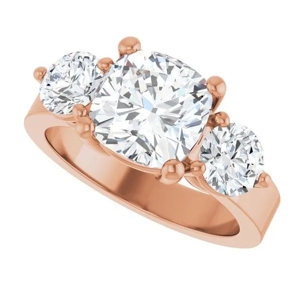 Three-Stone Engagement Ring Image 5 Clater Jewelers Louisville, KY