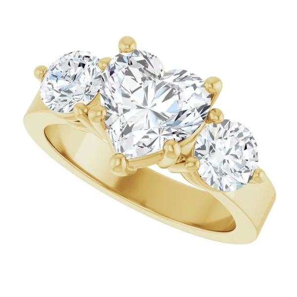 Three-Stone Engagement Ring Image 5 Clater Jewelers Louisville, KY