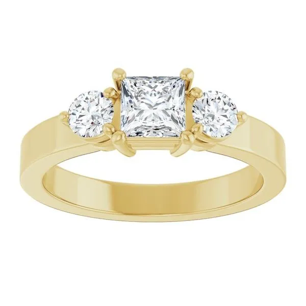 Three-Stone Engagement Ring Image 3 Clater Jewelers Louisville, KY