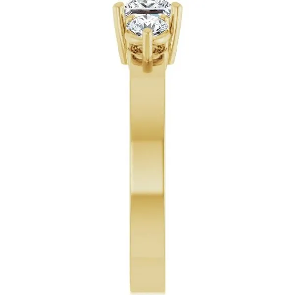 Three-Stone Engagement Ring Image 4 Northwood Jewelers Northwood, OH