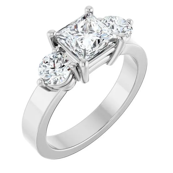 Three-Stone Engagement Ring Clater Jewelers Louisville, KY