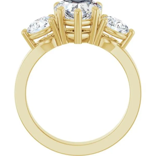 Three-Stone Engagement Ring Image 2 Jimmy Smith Jewelers Decatur, AL