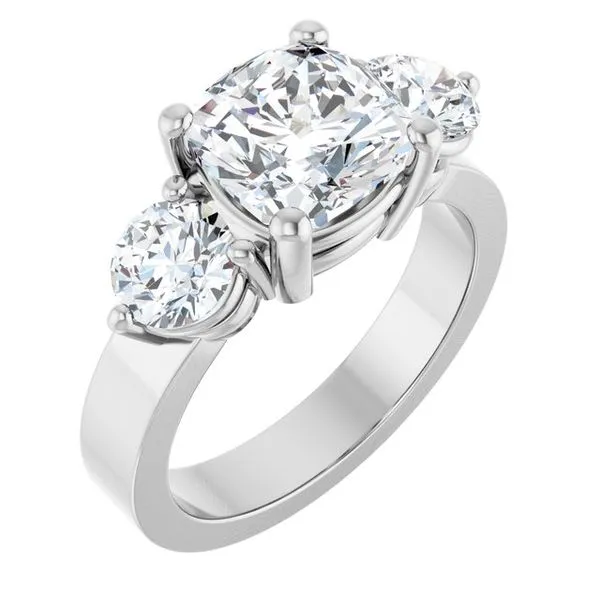 Three-Stone Engagement Ring Clater Jewelers Louisville, KY