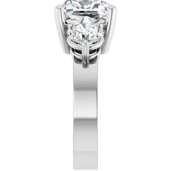 Three-Stone Engagement Ring Image 4 JF Jones Jewelers Rochester, NY