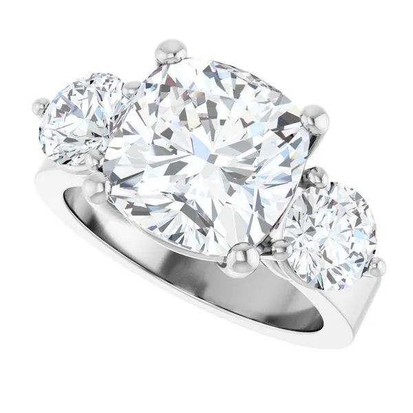 Three-Stone Engagement Ring Image 5 Arezzo Jewelers Elmwood Park, IL