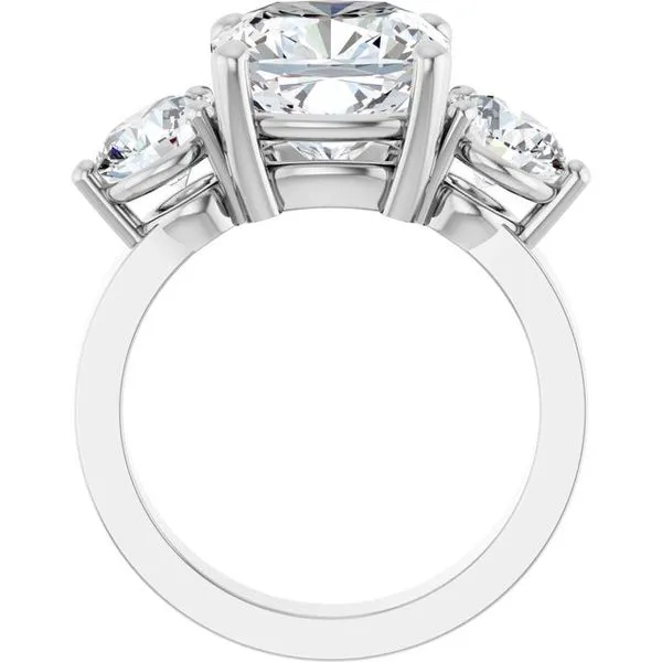 Three-Stone Engagement Ring Image 2 Jimmy Smith Jewelers Decatur, AL