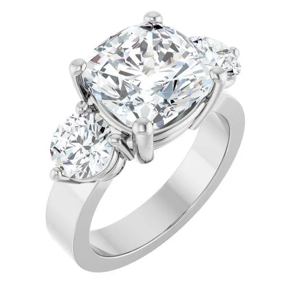 Three-Stone Engagement Ring Raleigh Diamond Fine Jewelry Raleigh, NC