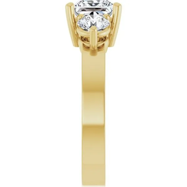 Three-Stone Engagement Ring Image 4 Jimmy Smith Jewelers Decatur, AL