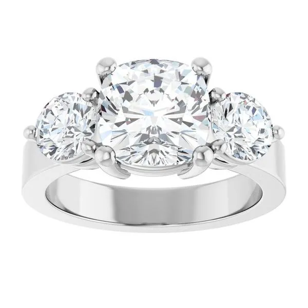 Three-Stone Engagement Ring Image 3 Shipley's Fine Jewelry Hampstead, MD
