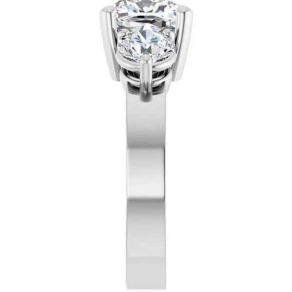 Three-Stone Engagement Ring Image 4 Northwood Jewelers Northwood, OH