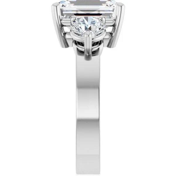 Three-Stone Engagement Ring Image 4 Northwood Jewelers Northwood, OH
