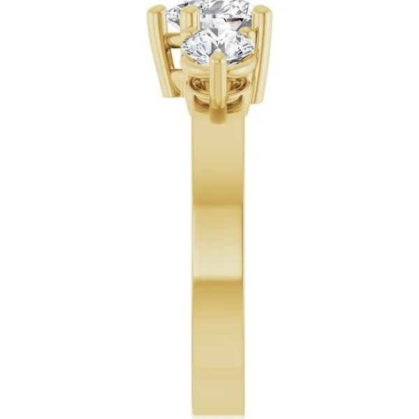 Three-Stone Engagement Ring Image 4 Northwood Jewelers Northwood, OH