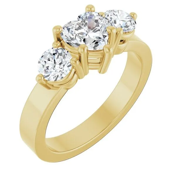 Three-Stone Engagement Ring Northwood Jewelers Northwood, OH