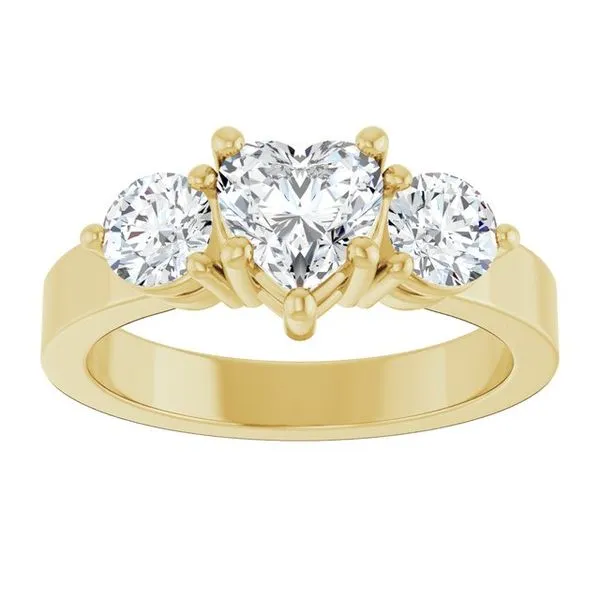 Three-Stone Engagement Ring Image 3 JF Jones Jewelers Rochester, NY