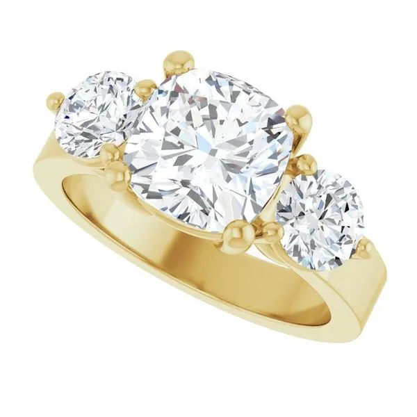 Three-Stone Engagement Ring Image 5 Northwood Jewelers Northwood, OH