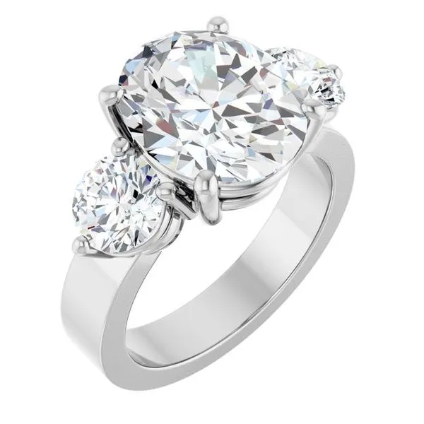 Three-Stone Engagement Ring Clater Jewelers Louisville, KY