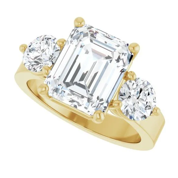 Three-Stone Engagement Ring Image 5 Northwood Jewelers Northwood, OH