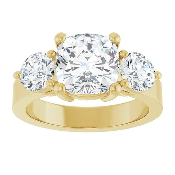 Three-Stone Engagement Ring Image 3 Northwood Jewelers Northwood, OH