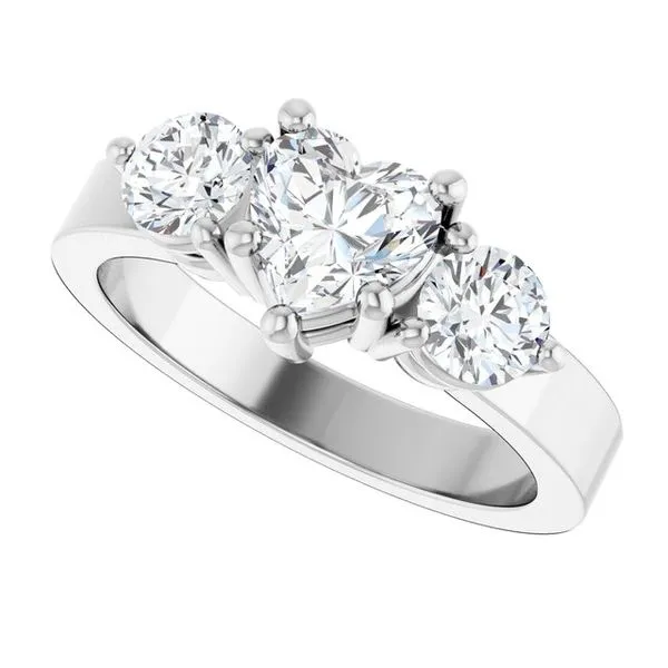 Three-Stone Engagement Ring Image 5 The Ring Austin Round Rock, TX