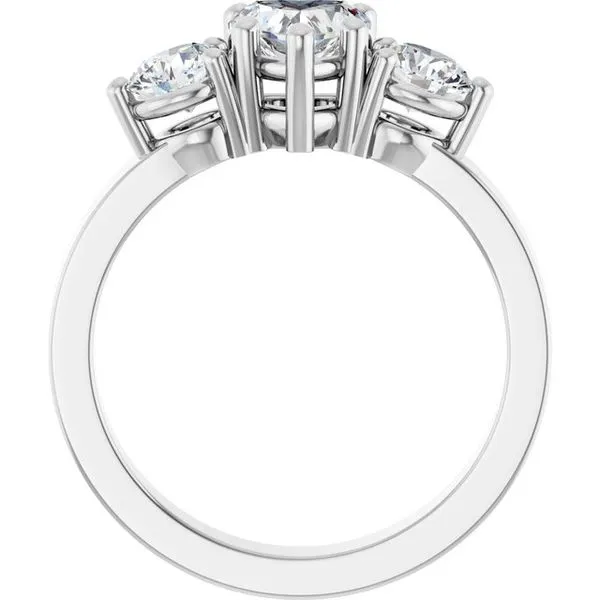 Three-Stone Engagement Ring Image 2 Clater Jewelers Louisville, KY