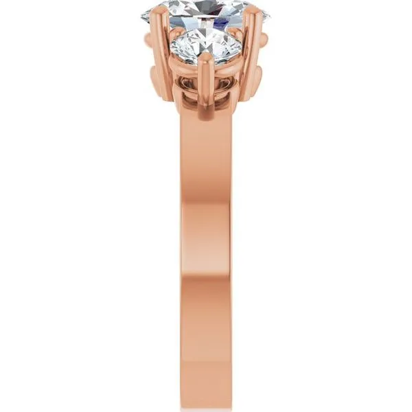 Three-Stone Engagement Ring Image 4 Northwood Jewelers Northwood, OH