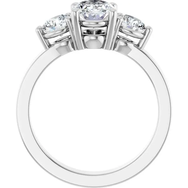Three-Stone Engagement Ring Image 2 Paul James Jewelers Angels Camp, CA