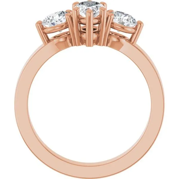 Three-Stone Engagement Ring Image 2 Northwood Jewelers Northwood, OH