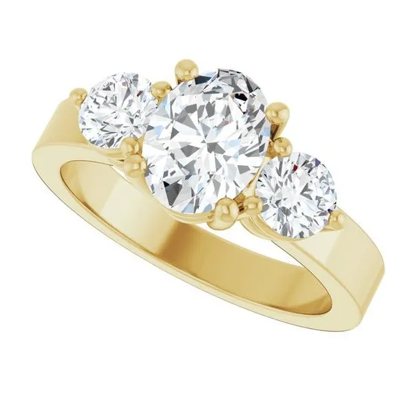 Three-Stone Engagement Ring Image 5 The Ring Austin Round Rock, TX