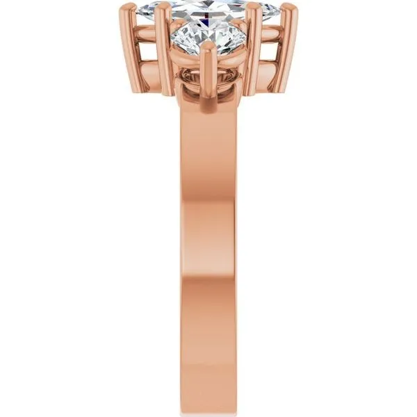 Three-Stone Engagement Ring Image 4 Clater Jewelers Louisville, KY