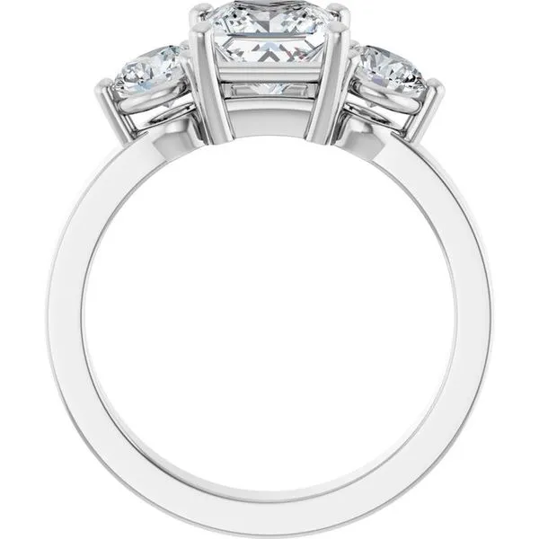 Three-Stone Engagement Ring Image 2 Raleigh Diamond Fine Jewelry Raleigh, NC
